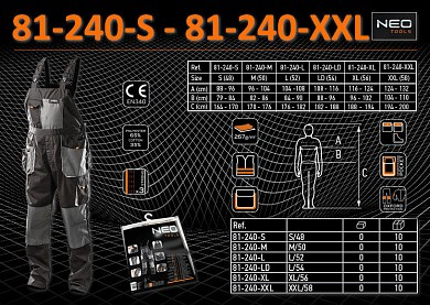 Полукомбинезон HD 81-240 NEO TOOLS (Польша) Полукомбинезон HD 81-240 NEO TOOLS (Польша)