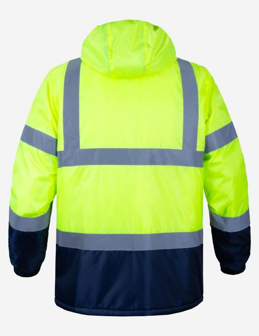 Куртка утепленная сигнальная WINTER FLASH желтая hi-viz/темно-синяя Куртка утепленная сигнальная WINTER FLASH желтая hi-viz/темно-синяя