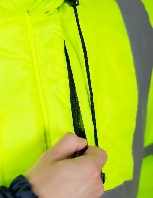 Куртка утепленная сигнальная WINTER FLASH желтая hi-viz/темно-синяя Куртка утепленная сигнальная WINTER FLASH желтая hi-viz/темно-синяя