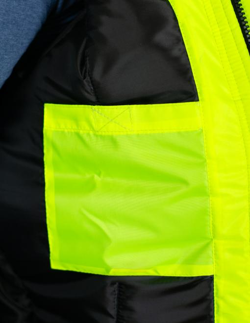 Куртка утепленная сигнальная WINTER FLASH желтая hi-viz/темно-синяя Куртка утепленная сигнальная WINTER FLASH желтая hi-viz/темно-синяя