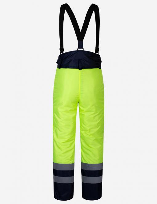 Штани утеплені сигнальні WINTER FLASH жовті hi-viz/темно-сині Штани утеплені сигнальні WINTER FLASH жовті hi-viz/темно-сині